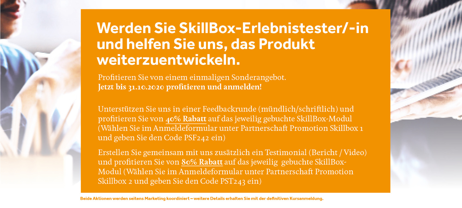 SkillBox Aktion